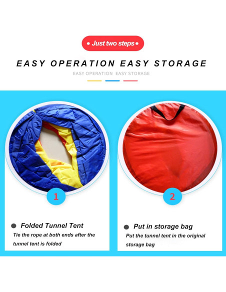 Túnel de Juego para Niños WESKMENS Colorido 180x46 cm