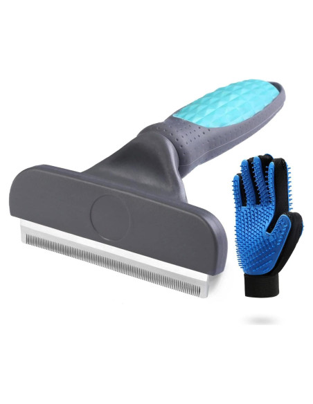 Kit de Aseo para Mascotas Huihe - Cepillo y Guante Doble Cara