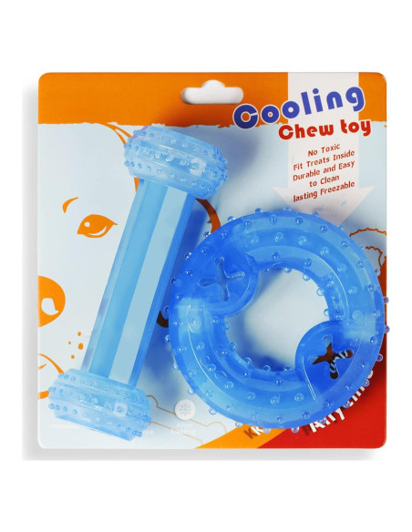 Juguete de Masticar Congelable para Cachorros SPOFLY - Azul Juguete de Masticar Congelable para Cachorros SPOFLY - Azul