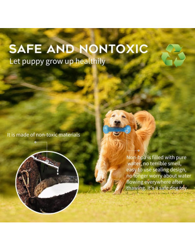 Juguete de Masticar Congelable para Cachorros SPOFLY - Azul