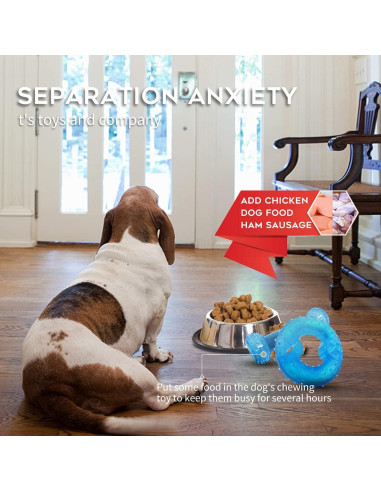 Juguete de Masticar Congelable para Cachorros SPOFLY - Azul