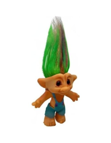 Muñecos Troll Vintage PVC 19 cm Tirantes Azules Set de 10