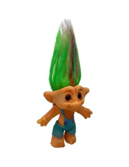 Muñecos Troll Vintage PVC 19 cm Tirantes Azules Set de 10