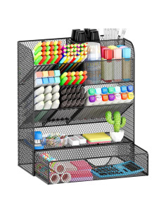 Organizador de Escritorio OPNICE con Cajón y Soporte para Plumas