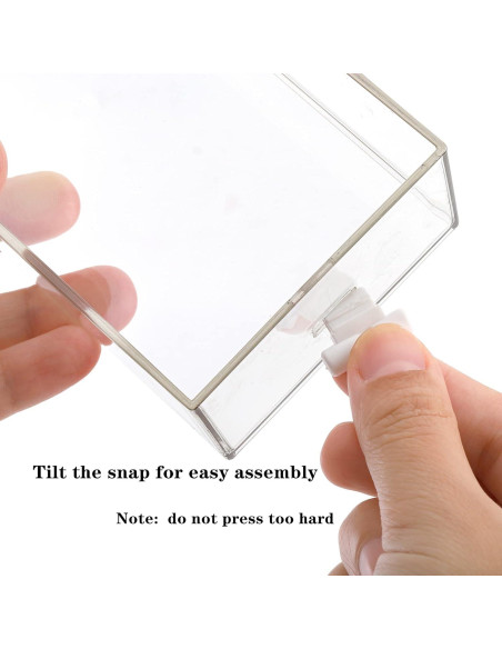 Organizador de Escritorio Pequeño 3 Niveles Lyellfe Transparente