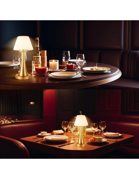 Lámpara de Mesa LED Recargable USB URLIGHTS YD03 30cm Latón Antiguo