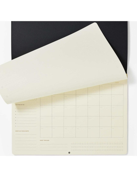 Almohadilla de Escritorio Mensual Intelligent Change A4 Negra Almohadilla de Escritorio Mensual Intelligent Change A4 Negra