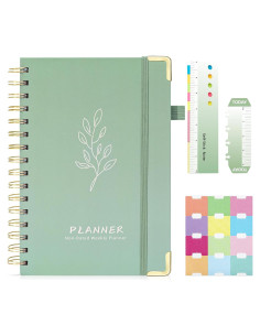 Planificador Semanal y Mensual Ospelelf Tapa Dura Verde