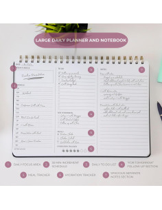 Planificador Diario y Semanal Merely Home 20.96x29.85 cm Óxido 2