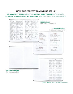 Planificador Anual Semanal Mensual BK A5 Naranja 2025-26 2