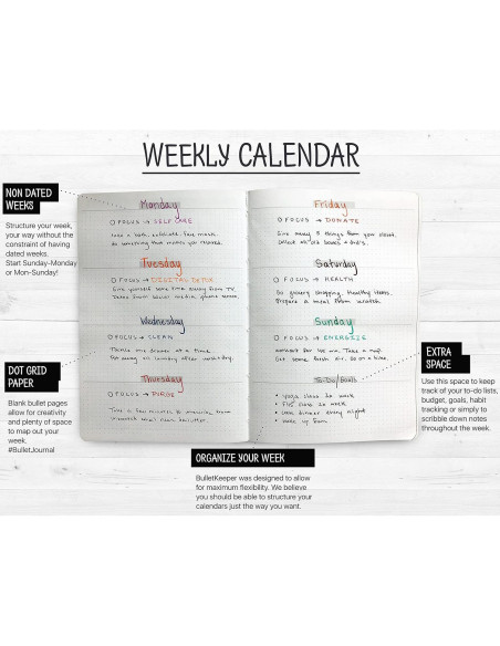 Planificador Anual Semanal Mensual BK A5 Naranja 2025-26