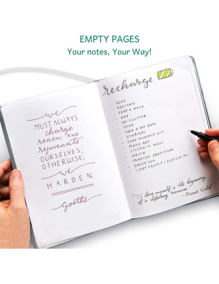 Planificador Anual Semanal Mensual BK A5 Naranja 2025-26