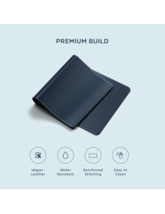 Alfombrilla de Escritorio Satechi Cuero Vegano Azul 68x31.5cm 2