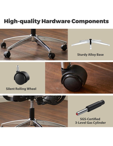 Silla de Oficina Ergonómica Hujusko 900PRO Malla Ajustable