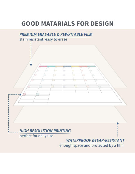 Calendario de Pizarra Blanca Grande Shoparr 101.6x71.1 cm Calendario de Pizarra Blanca Grande Shoparr 101.6x71.1 cm