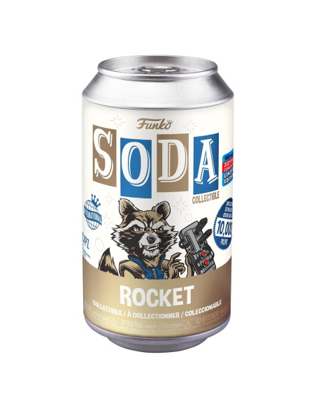 Figura de Vinilo SODA Funko Rocket Raccoon 10.16 cm Edición Limitada
