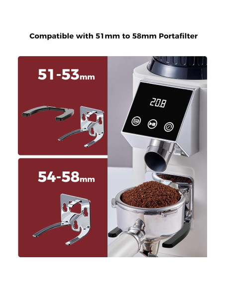 Molinillo de Café Tuni G1 Cónico Antiestático 48 Configuraciones