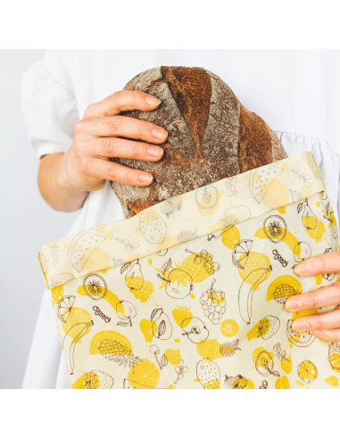 Bolsa de Envoltura de Cera de Abeja Peelo Botanica XXL 32x44cm