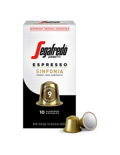 Cápsulas de Espresso Segafredo Zanetti Sinfonia - 10 Unidades