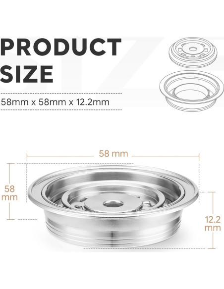 Adaptador de Cápsulas de Café Reutilizables HAILASRE para De'Longhi