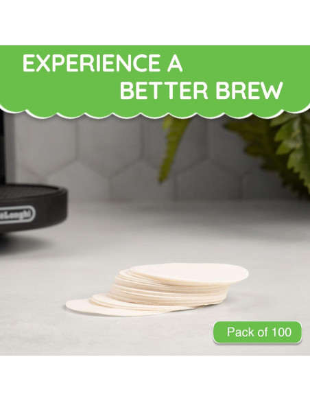 Filtros de papel My-Cap para cápsulas Nespresso Vertuo - 100 unidades