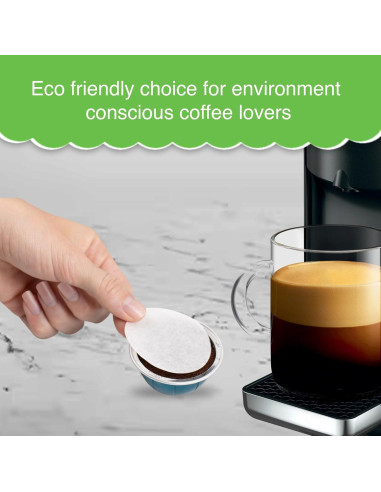 Filtros de papel My-Cap para cápsulas Nespresso Vertuo - 100 unidades