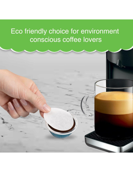 Filtros de papel My-Cap para cápsulas Nespresso Vertuo - 100 unidades