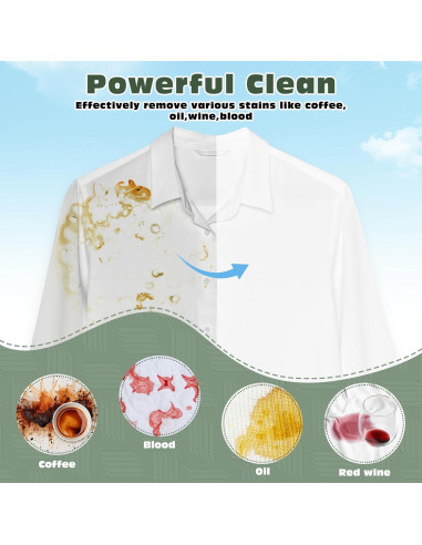 Hojas de detergente ecológicas Navona 500 cargas fragancia fresca