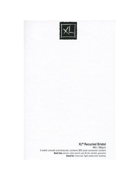 Bloc de Bristol Reciclado Canson XL 11x14" 25 Hojas