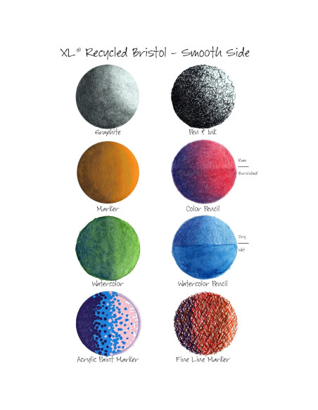 Bloc de Bristol Reciclado Canson XL 11x14" 25 Hojas