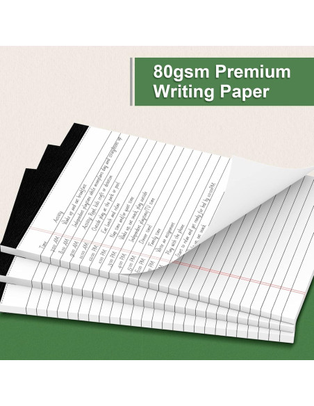 Paquete de 3 Blocs de Notas MuiAng 5x8 Pulgadas Rayados