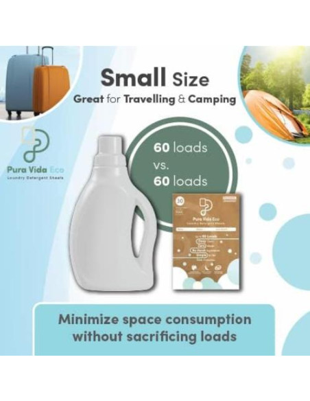 Hojas de Detergente para Ropa Pura Vida - 30 Hojas Ecológicas