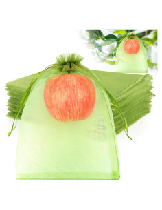 Bolsas de Protección para Frutas ANZNKU 100pcs 15x23cm Verde