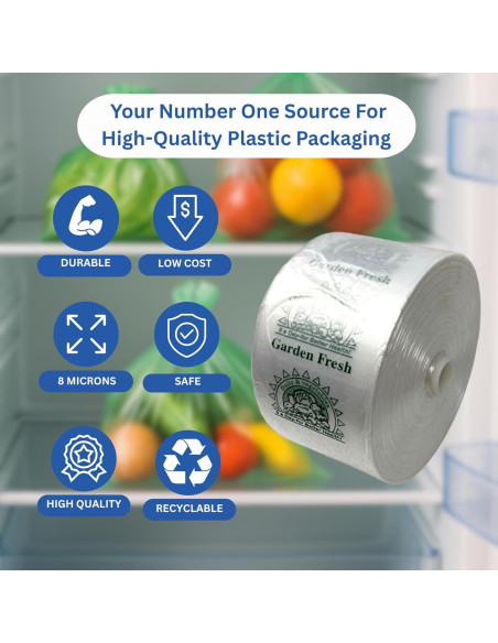 Rollos de Bolsas Transparentes ASSUREPAK 750 Unidades 38x51cm