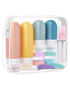 Juego de Botellas de Viaje SARTNP 16 Piezas Silicona 60ml 90ml