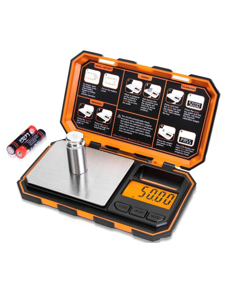 Báscula Digital de Bolsillo Fuzion UF500-OG 500g x 0.01g