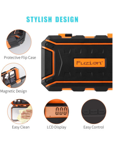 Báscula Digital de Bolsillo Fuzion UF500-OG 500g x 0.01g