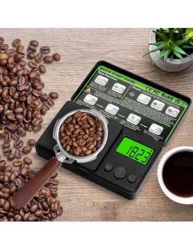 Balanza Digital de Precisión Muaket 0.01g - 1000g LCD