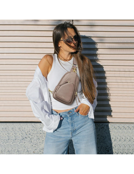 Bolso Bandolera de Cuero Kattee para Mujeres con Bloqueo RFID Bolso Bandolera de Cuero Kattee para Mujeres con Bloqueo RFID