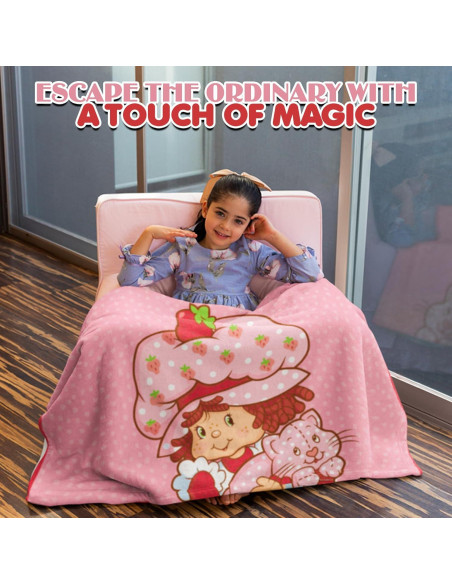 Manta de Pastel de Fresa Surreal Entertainment 114x152 cm Rosa Manta de Pastel de Fresa Surreal Entertainment 114x152 cm Rosa