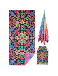 Toalla de Playa Microfibra MintiMango XL 180x81 cm Secado Rápido