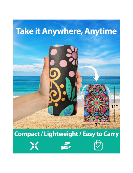 Toalla de Playa Microfibra MintiMango XL 180x81 cm Secado Rápido