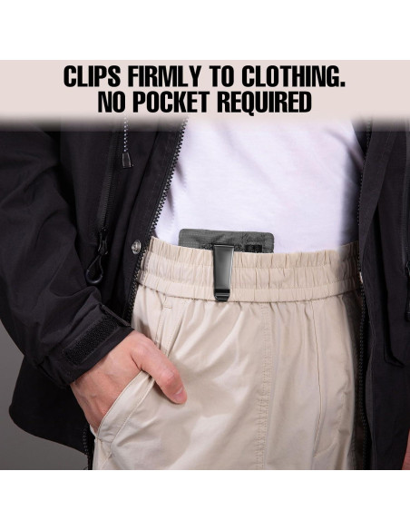 Billetera de Viaje KOSMCCO Mediana Gris Bloqueo RFID