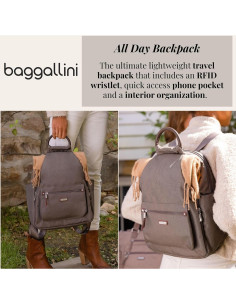 Mochila Baggallini Todo el Día con Monedero RFID 39x28 cm 2