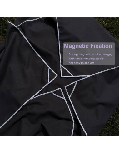 Toalla de Baño Magnética GUAIZHUREN 190.5x76.2 cm Secado Rápido