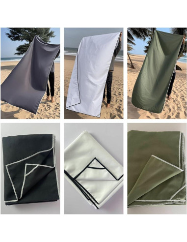 Toalla de Baño Magnética GUAIZHUREN 190.5x76.2 cm Secado Rápido