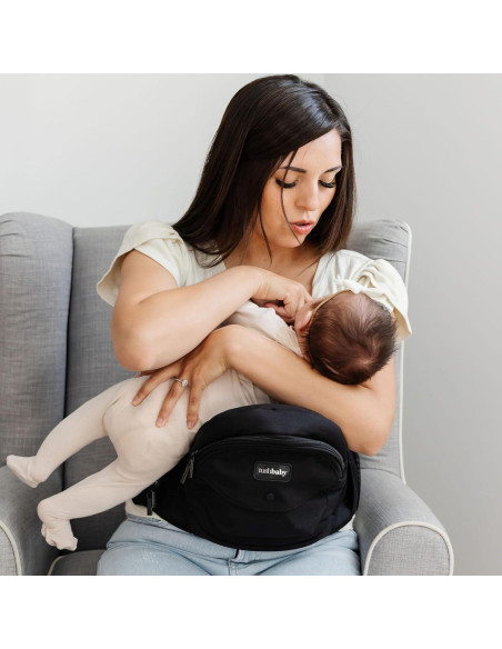 Portabebés Tushbaby Negro - Soporte Ergonómico 0-3 Años
