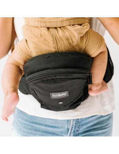 Portabebés Tushbaby Negro - Soporte Ergonómico 0-3 Años