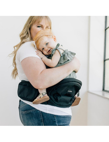 Portabebés Tushbaby Negro - Soporte Ergonómico 0-3 Años