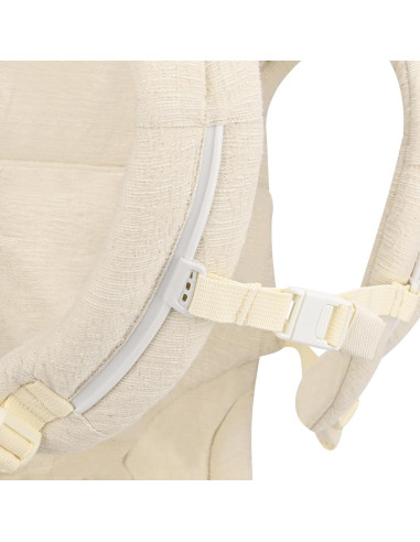 Portabebés Ergonómico Bebamour Algodón Blanco 3-14.5kg